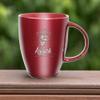 Rico Industries NCAA New Mexico State Aggies Sunburst Maroon 18oz Laser Engraved Ceramic Lustre Mug view 4