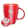 Rico Industries NCAA Utah Utes Sunburst 18oz Laser Engraved Ceramic Lustre Mug view 1