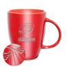 Rico Industries NCAA Western Kentucky Hilltoppers Sunburst Red 18oz Laser Engraved Ceramic Lustre Mug view 1