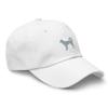 Alaskan Klee Kai hat, Embroidered Unisex Baseball Hat, Alaskan Klee Kai Gifts. White view 2
