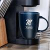 Rico Industries NCAA University of Mississippi - Ole Miss Sunburst Navy 18oz Laser Engraved Ceramic Lustre Mug view 2