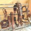 Antique Horse Driving Harness Made of Leather That has Been Tooled and Carved and has Copper Studs. (Pony, Natural & Brown) view 2