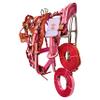 Designer Dual Tone Horse Driving Leather Harness for Single Horse cart with Stainless Steel Hardware (Mini, Pink) view 2