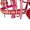 Designer Dual Tone Horse Driving Leather Harness for Single Horse cart with Stainless Steel Hardware (Mini, Pink) view 4