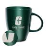 Rico Industries NCAA North Carolina-Charlotte 49ers Sunburst Green 18oz Laser Engraved Ceramic Lustre Mug view 1
