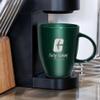 Rico Industries NCAA North Carolina-Charlotte 49ers Sunburst Green 18oz Laser Engraved Ceramic Lustre Mug view 2