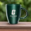 Rico Industries NCAA North Carolina-Charlotte 49ers Sunburst Green 18oz Laser Engraved Ceramic Lustre Mug view 4