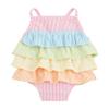 Mud Pie Girls Seersucker Ruffle One Piece Swimsuit; 3-6 Months view 1