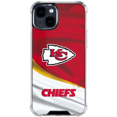 Skinit Clear Phone Case Compatible with iPhone 15 Plus - Officially Licensed NFL Kansas City Chiefs Design