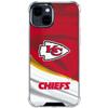 Skinit Clear Phone Case Compatible with iPhone 15 Plus - Officially Licensed NFL Kansas City Chiefs Design view 1