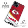 Skinit Clear Phone Case Compatible with iPhone 15 Plus - Officially Licensed NFL Kansas City Chiefs Design view 2