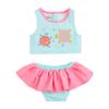 Mud Pie Girls Turtle Applique 2-Piece Swimsuit; 12-18 Months view 1