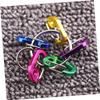 Anneome 2pcs Portable D-Shaped Buckles Lightweight Hanging Clips for Bottles Camping Hiking Travel Climbing Tool Convenient Storage view 3