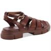 Aqua College Womens Hannah Buckle Strappy Sandals Brown 11 Medium (B,M) view 2