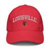 Elite Authentics Louisville Cardinals Arch Over Adjustable Baseball Hat view 2