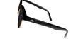 Black Retro Half Frame Sunglasses for Men and Women, Vintage view 3