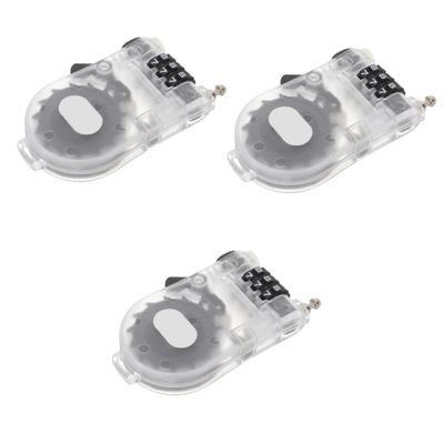 BESPORTBLE 3pcs Professional Snowboard Lock Portable -Theft Security Cable Lock for Snowboarding Gear Compact and Retractable Design Accessory for Skateboards and Strollers
