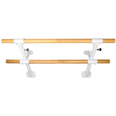 Outdoor Wall-Mounted Ballet Barre, 5FT Double Stretching Bars Adjustable Wooden Ballet Bar for Dancing Ballet Fitness Bar(Size:150CM,Color:White) (White 150CM) (White 150CM) (White 150CM)
