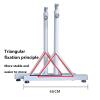 Portable Ballet Barre, Height Adjustable Fitness Stick, Movable Ballet Jazz Training Rod Pole with Suction Cup Triangle Bracket view 4