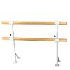 Portable Double Ballet Barre Adjustable Height Gymnastics Bar Freestanding Stretch Bar for Dance Exercise with Non-Slip Feet view 1