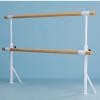 Portable Double Ballet Barre Adjustable Height Gymnastics Bar Freestanding Stretch Bar for Dance Exercise with Non-Slip Feet view 4