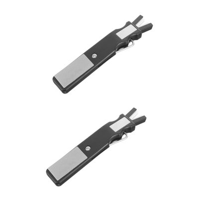 Sosoport 2pcs Portable Ice Skate Sharpener Tool Multi-Purpose Grindstone for Ice Shoes Reusable Edge Maintenance for Skiers Hockey Players Easy to Use for All Skill Levels