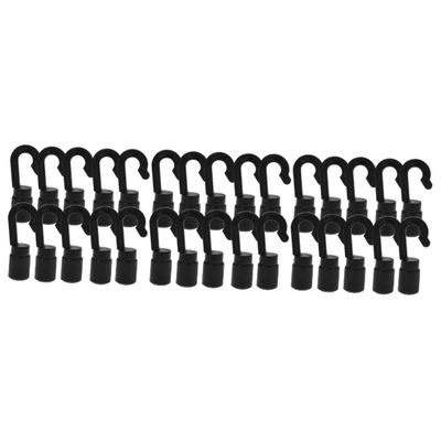 ABOOFAN 30pcs Mooring Hook for Kayak and Boat Lightweight Elastic Straps Fixing Buckle for and Secure Tie Down