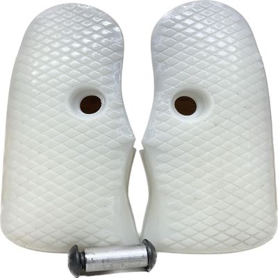 Goliath Grips - Bond Arms Derringer Grips - Diamond Hatched - Resin Polymer - Made in USA - Cowboy - Roughneck - Texan etc., Black (White, Diamond Hatched)