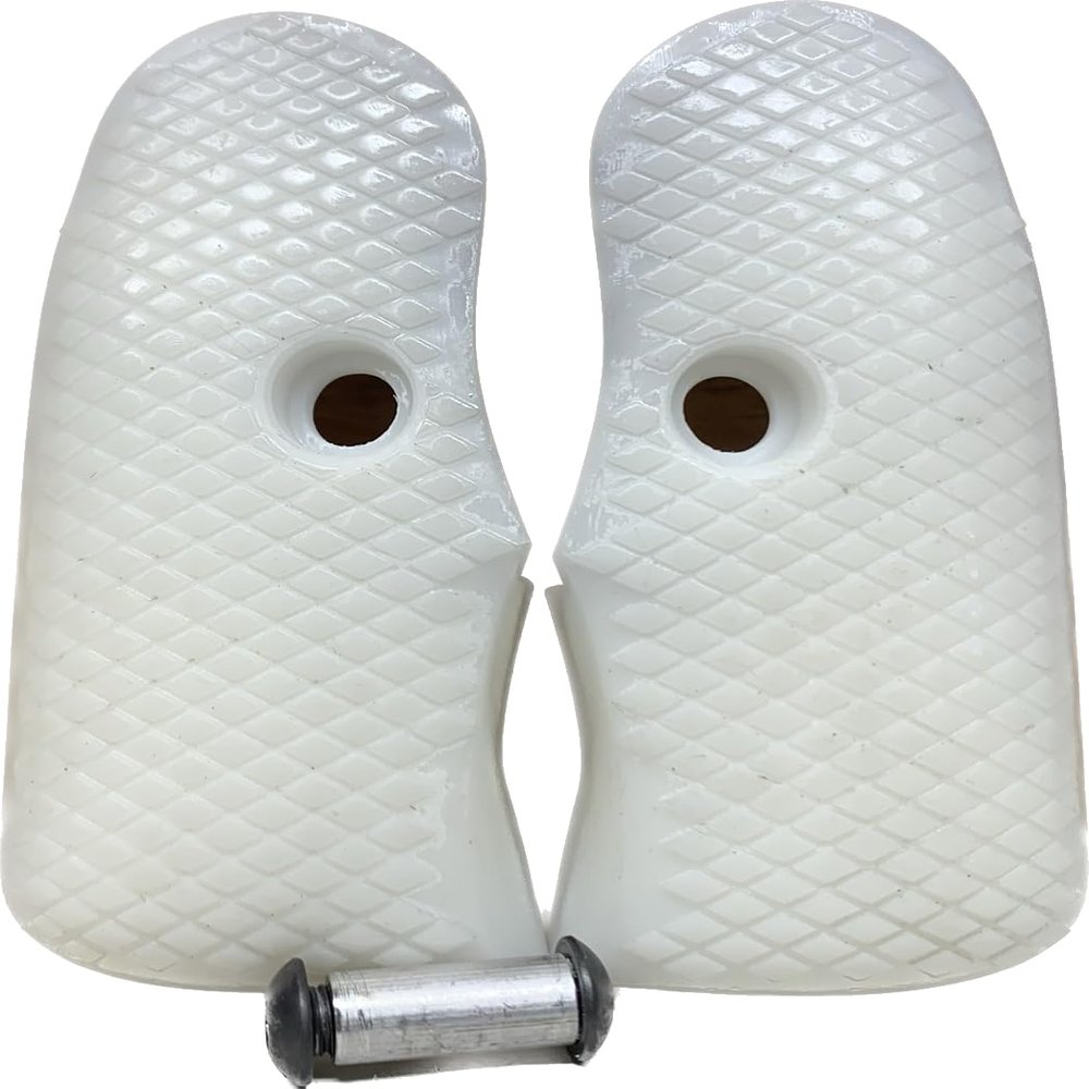 Goliath Grips - Bond Arms Derringer Grips - Diamond Hatched - Resin Polymer - Made in USA - Cowboy - Roughneck - Texan etc., Black (White, Diamond Hatched)