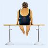Dance Bar, Ballet Bar, Ballet Bar, Dance Bar, Free-Standing, Mobile Fitness, Gymnastics, Stretching, Adult Children, Home, Adjustable, Folding (White.) view 3