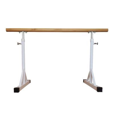 Portable Double Ballet Barre Adjustable Height Gymnastics Bar Freestanding Stretch Bar for Dance Exercise with Non-Slip Feet