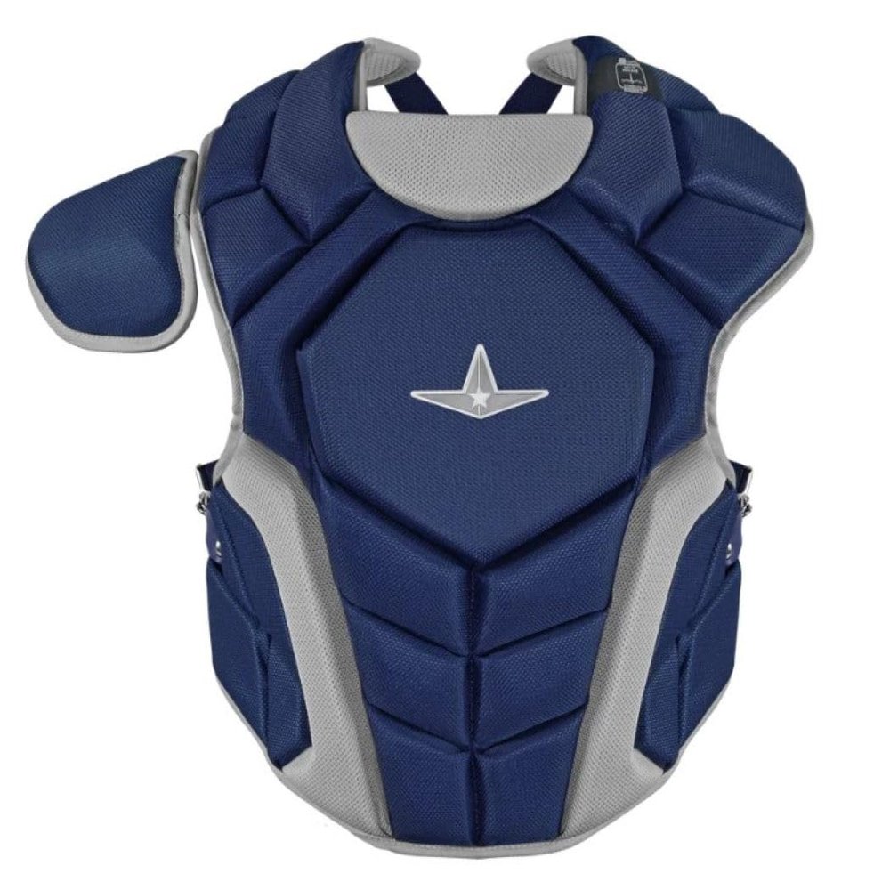 All-Star Top Star Series Baseball Chest Protector Ages 7-9 - High-Impact Foam Padding, Adjustable Fit, Breathable Design for Advanced Protection and Comfort