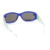 SA106 Boys Color Mirror T-Rex Dinosaur Print Arm Oval Sport Sunglasses Blue - Blue Mirror view 4