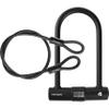 Retrospec Lookout Bike Lock with 14mm Hardened Steel U-Lock & 4ft Security Cable - Anti-Theft Protection for Mountain Bikes & eBikes view 1