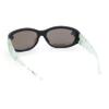 SA106 Boys Color Mirror T-Rex Dinosaur Print Arm Oval Sport Sunglasses Black - Blue Mirror view 4