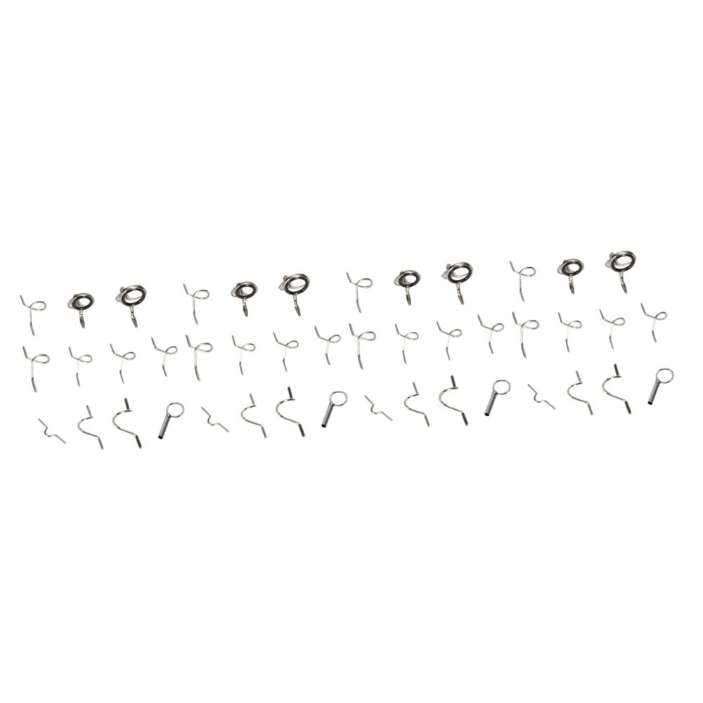 ABOOFAN 44pcs Professional Fishing Pole Tips Portable Repair Tips Fly Rod Guide Rings Set