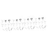 ABOOFAN 44pcs Professional Fishing Pole Tips Portable Repair Tips Fly Rod Guide Rings Set view 1