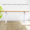 Ballet Bar, White/Pink Stand Ballet Bar with Wooden Wooden Handle Adjustable Dance Bar for Stretching, Gymnastics, Training (White 100CM) (White 150CM) (White 100CM) view 4