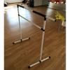 Ballet Barre Bar, Adult Child Household Dance Bar, Freestanding, Portable, Mobile, Curved Legs - White view 2