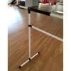 Ballet Barre Bar, Adult Child Household Dance Bar, Freestanding, Portable, Mobile, Curved Legs - White view 4