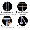 Portable Ballet Barre, Adjustable Height Gymnastics Pole Freestanding Stretch Bar for Dance Exercise with Non-Slip Feet view 4
