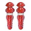 All-Star Top Star Series Leg Guards - Scarlet Red, 12.5", Ages 7-9 - Baseball Accessories, Baseball Equipment Kit view 2