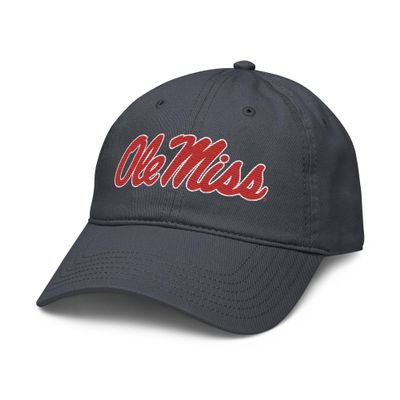 Elite Authentics Ole Miss Rebels Adjustable Baseball Cap - Navy Blue - Unisex-Adults