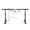 Portable Ballet Bar Adjustable Dance Stretch Barre Fitness Practise Dance Ballet Barre for Adults and Children with Suction Cup Base (Size : 1.5M) (1.5M) () view 2