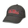 Elite Authentics Adult Unisex Grey Ole Miss Rebels Adjustable Baseball Cap view 1
