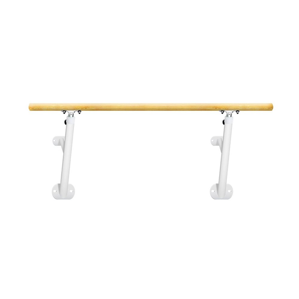 Wall-Mounted Ballet Barre Bar Solid Wood Height Adjustable Dancing Fitness Poles Suitable for Adults and Children