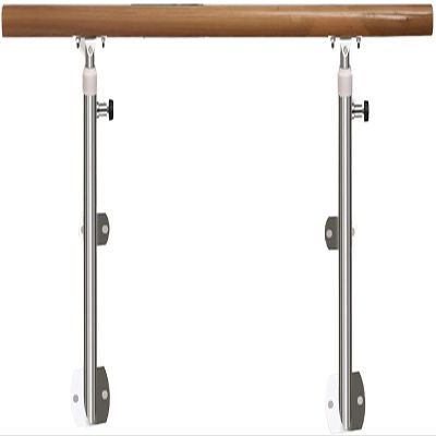 1/1.5M Wall Mount Ballet Bar, Adjustable Height Dance Stretch Bar for Home School Dance Studio Adult Ballet Bar (Silver 150CM) (Silver 100CM) (Silver 150CM)