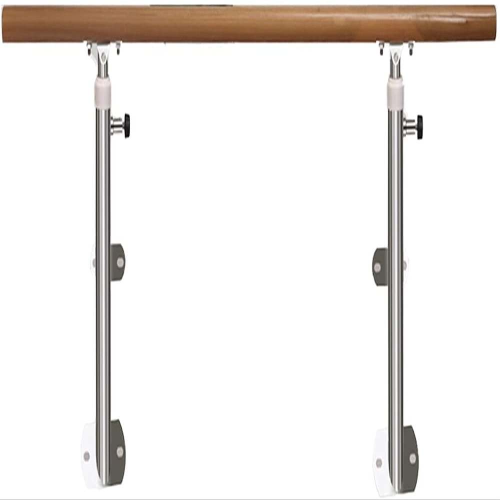 1/1.5M Wall Mount Ballet Bar, Adjustable Height Dance Stretch Bar for Home School Dance Studio Adult Ballet Bar (Silver 150CM) (Silver 100CM) (Silver 150CM)