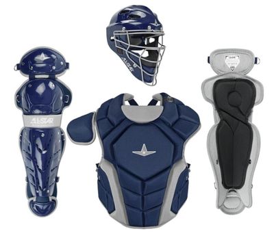 All-Star Top Star Series Baseball Catching Equipment Kit, Meets NOCSAE Standard - Ages 7 to 9, Navy