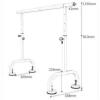 Dance Bar, Ballet Bar, Studio Ballet Bar, Adjustable Height Mobile Portable for Home, Dance Fitness for Kids, Adults, Ballet Bar (Black (2M) (Black (2M) (Black (2M) EU) view 3